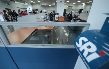Instalaciones del ente recaudador, SRI, en sede de Guayaquil.