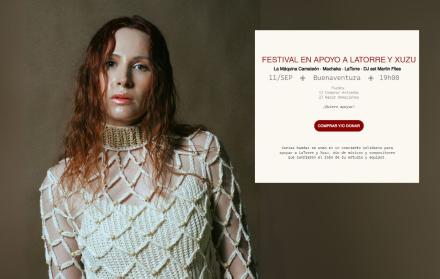 Cantante LaTorre y la invitación al festival benéfico.