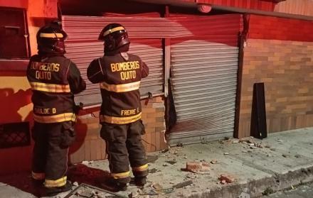 Una persona resultó herida con quemaduras, tras una explosión por fuga de gas en Quitumbe.