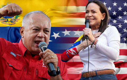 María Corina y Diosdado Cabello