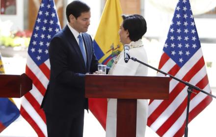 Marco Rubio y Gabriela Sommerfeld