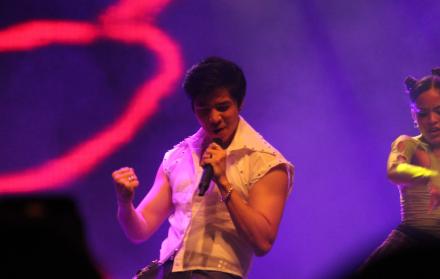 Ren Kai en su primer concierto en Guayaquil.