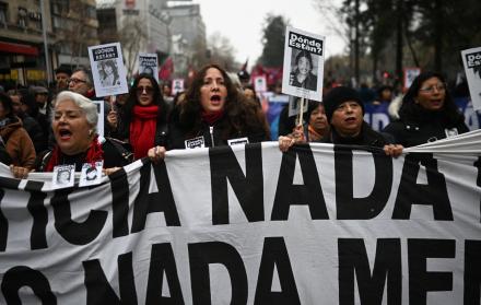Manifestantes Chile