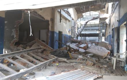 Colapso de estructura en inmueble en el barrio del Astillero