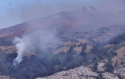 incendio forestal en Quito