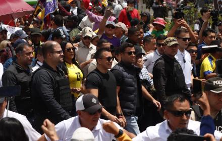 Daniel Noboa marcha