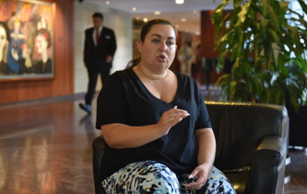 Daria Herasymchuk, Comisionada del Presidente de Ucrania para los Derechos del Niño y la Rehabilitación Infantil.