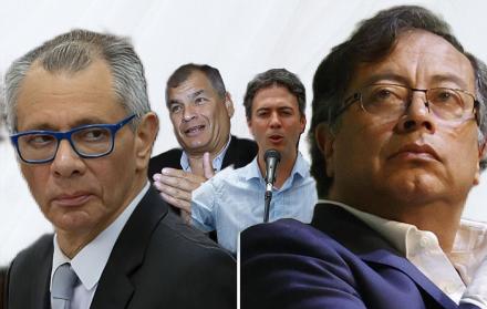 Jorge Glas y Gustavo Petro