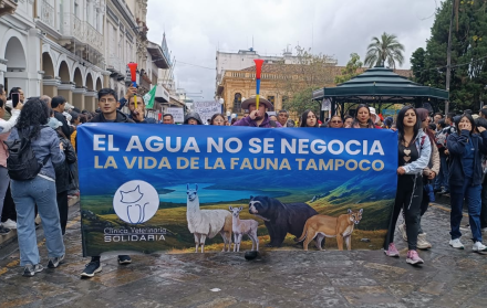 marcha por el agua Cuenca