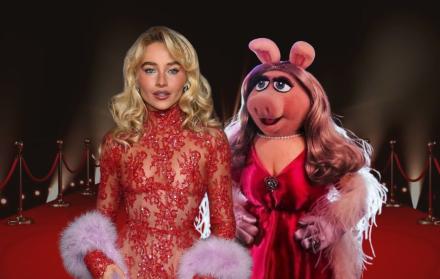 Sabrina Carpenter y Miss Piggy.