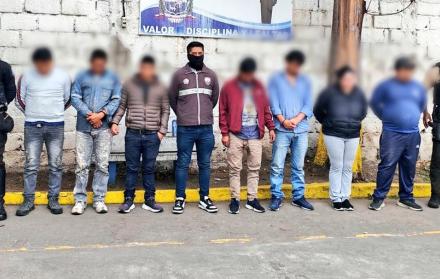 Los detenidos, seis hombres y una mujer, serían parte de una banda que asaltaba a camiones que circulaban por la avenida Simón Bolívar.