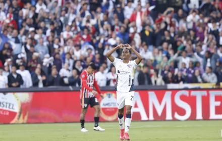 Ramírez y su primer gol de Liga de Quito ante Sao Paulo.
