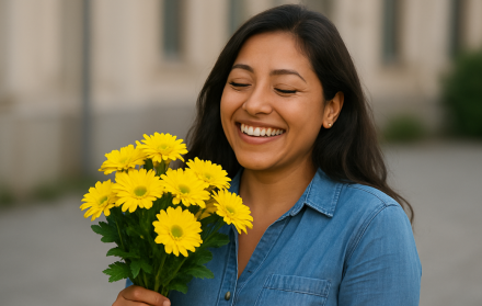 El 21 de septiembre se ha convertido en una fecha especial para regalar flores amarillas.