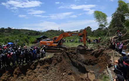 operativo de rescate de mineros en Colombia