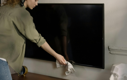 Limpiar la pantalla de tu televisor