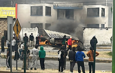 Ataque a la POlicía en Imbabura - Paro Nacional