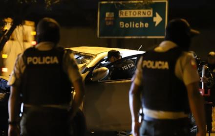 Escena del asesinato del director financiero del Municipio de Durán.