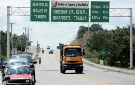 Vías en Manabí