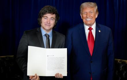 Javier Milei y Donald Trump,
