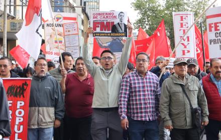 DIRIGENTES SINDICALES ECUADOR PARO NACIONAL