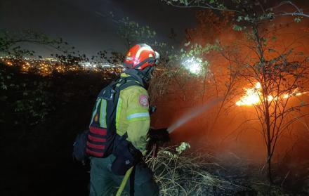 Incendio en Cerro Colorado