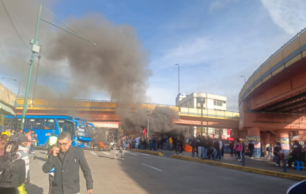 En Chillogallo, sur de Quito se registra cierres viales  por protestas.