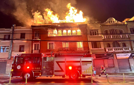 Incendio centro histórico Quito