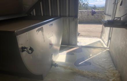 leche botada