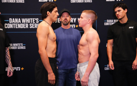Adrián Luna (izq) puede ser el primer guayaquileño en firmar con UFC.
