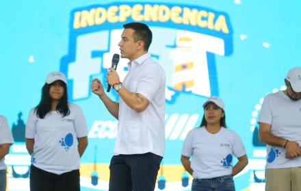Daniel Noboa desde el Centro Cívico