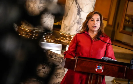 Fotografía de archivo de la destituida presidenta de Perú, Dina Boluarte.