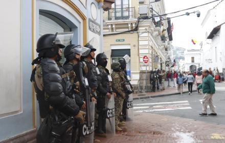 presencia policial en el Centro Historico