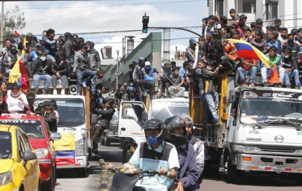 Del 13 al 30 de junio del 2022 hubo movilizaciones en Ecuador, protagonizadas por indígenas.