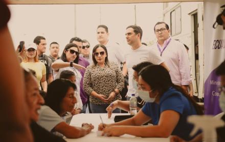 La ministra de Gobierno, Zaida Rovira, realiza agenda en territorio.