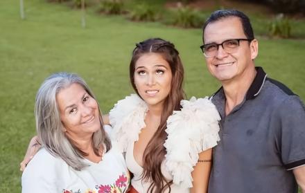 Greicy Rendón y su familia.
