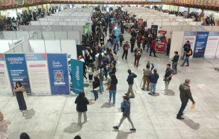La Segunda Feria de Empleo 2025, de Conquito, se desarrolló en el Centro de Exposiciones Quito.