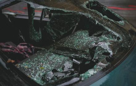 Accidente de tránsito en la avenida Juan Tanca Marengo