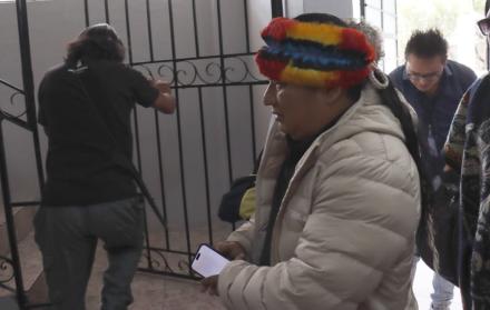 Jaime Vargas dijo que la Conaie suspendía el paro, tras conocer que Daniel Noboa ordenó el despliegue de la Fuerza Pública en Imbabura.