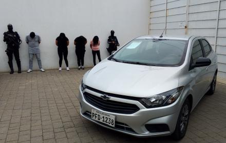 banda que robaba a universitarios en Samborondón