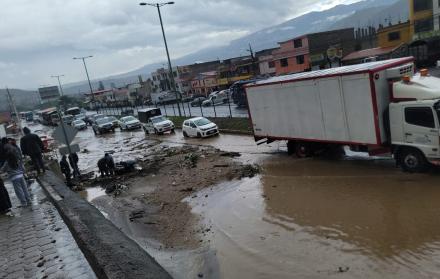 emergencia por lluvias en Quito