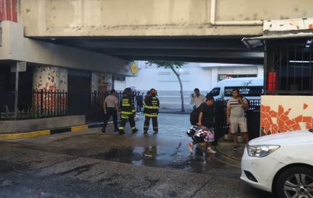 Incendio en el centro de Guayaquil