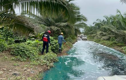 Contaminación en ríos de Esmeraldas por derrame de crudo