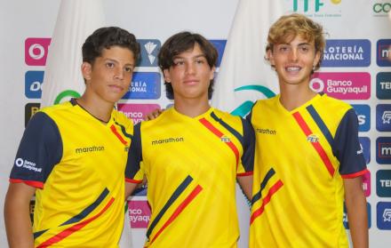 Los 3 participantes de la Junior Davis Cup de Chile