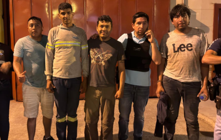 Los cuatro liberados fueron llevados a la validación médica tras su localización.