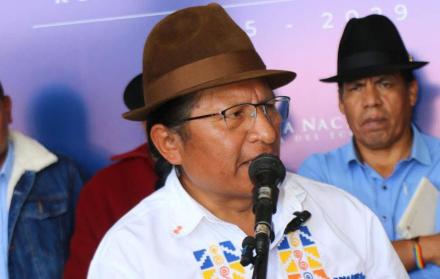 Guillermo Churuchumbi, coordinador nacional de Pachakutik