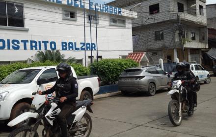 patrullaje de la Policía en Balzar