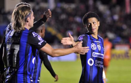 Figuras de Independiente del Valle, Claudio Spinelli y Patrick Mercado.