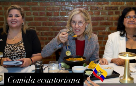 La asambleísta Annabella Azín, madre del presidente Daniel Noboa, pidió votar por el sí a migrantes, en EE.UU.