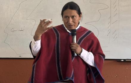 Alberto Ainaguano, presidente de la Ecuarunari, anunció que la Conaie y organizaciones sociales llegarán a Quito el próximo 13 de noviembre.