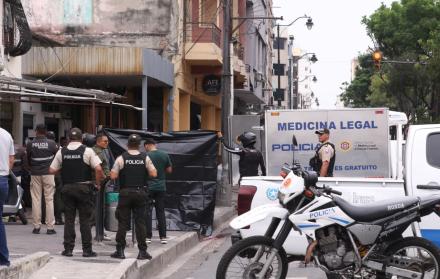 Muerte en el centro.